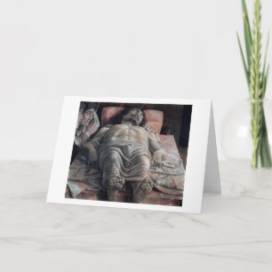 Cartão A lamentação sobre o Cristo Morto, Mantegna