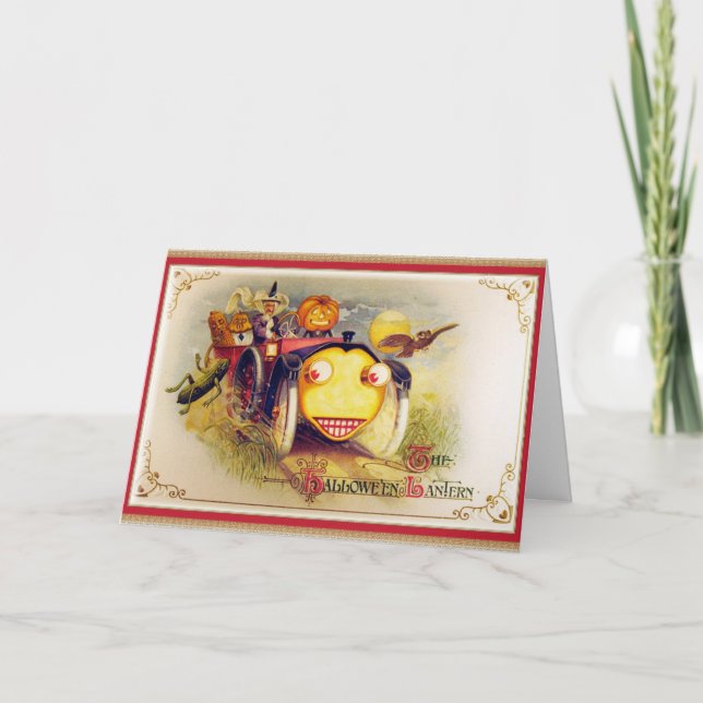 Cartão A Lanterna do Halloween (Frente)