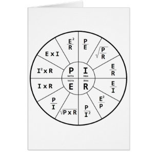 Cartão A lei de ohm para a C.C.