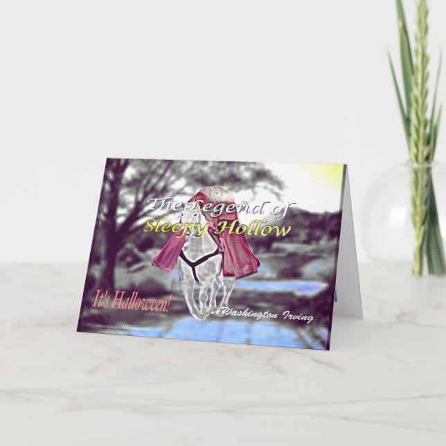 Cartão A Lenda do Sono Hollow: É o Dia das Bruxas! (Frente)