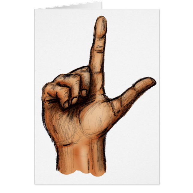 Cartão A letra L (Frente)