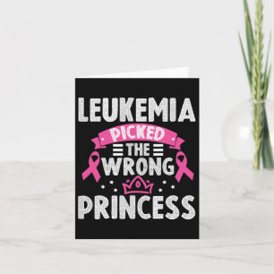 Cartão A Leucemia Da Consciência Pegou A Princesa Errada