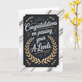 Cartão A Level Exam Congratulation Graduation 