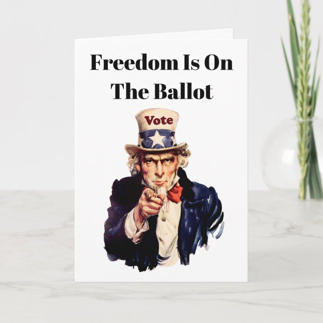 Cartão A Liberdade Está No Balanço De 2026 (Frente)