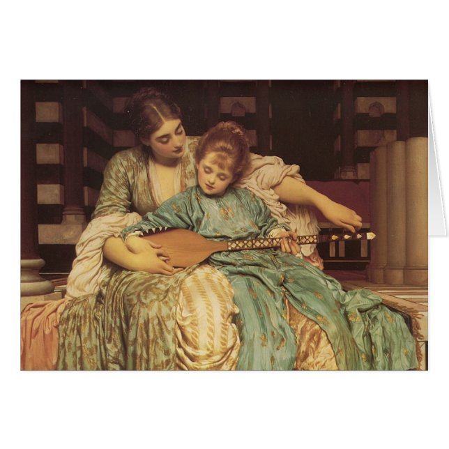 Cartão A lição de música (Frente Horizontal)