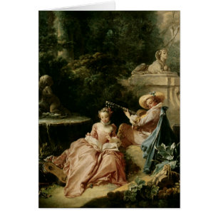 Cartão A lição de música, 1749