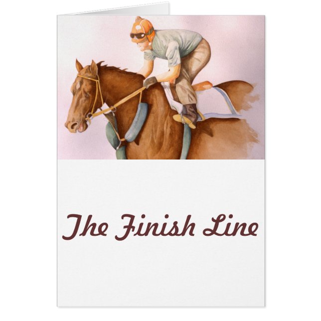 Cartão A linha de término (Frente)