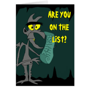 Cartão a lista do diabo