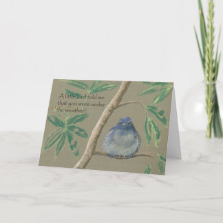 Cartão A Little Bird told me, Get Well Soon