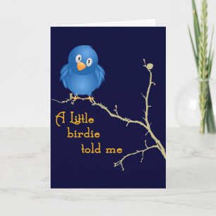 Cartão A Little Birdie Momism Greeting Card