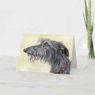 Cartão A Little Coincidence -Lurcher Dog Art