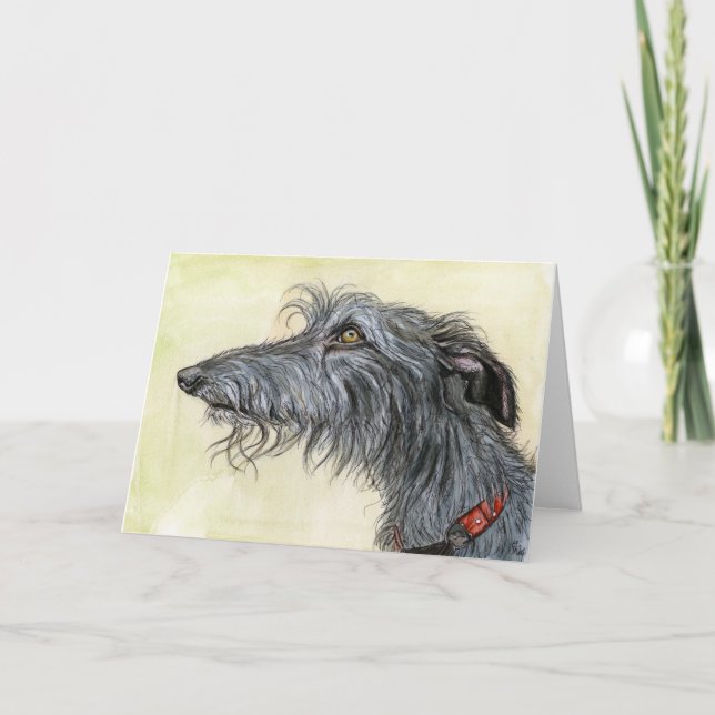 Cartão A Little Coincidence -Lurcher Dog Art (Frente)