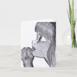 Cartão A Little Prayer greeting card Cadouxdle Art