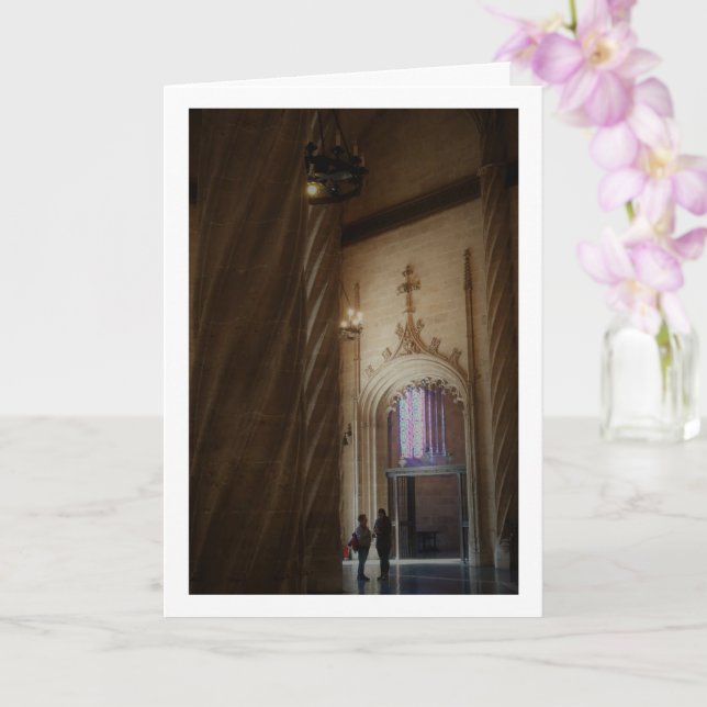 Cartão A Llotja de la Seda, Valencia City, España (Orquídea)