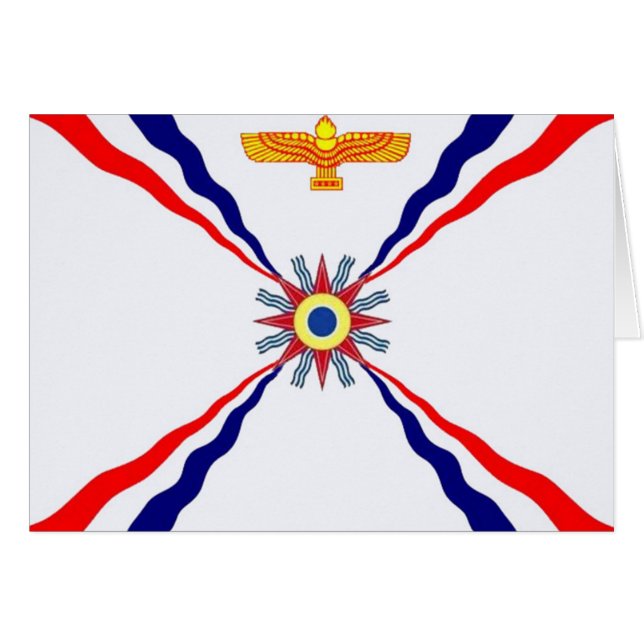 Cartão A loja Assyrian de Syriac do Chaldean (Frente Horizontal)