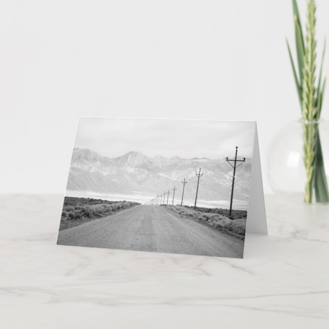 Cartão A Lone Road and Power Lines | San Juan Mountains (Frente)