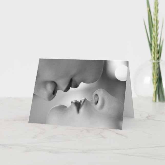 Cartão A Lovely Kiss (Frente)