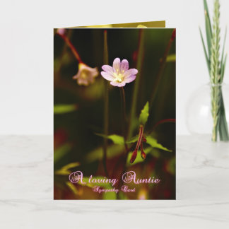 Cartão A loving Auntie, sympathy card