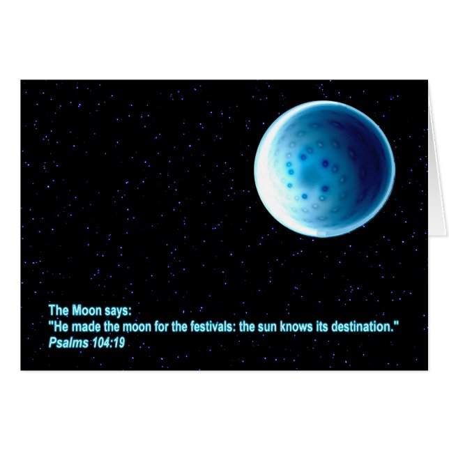 Cartão A Lua (Frente Horizontal)