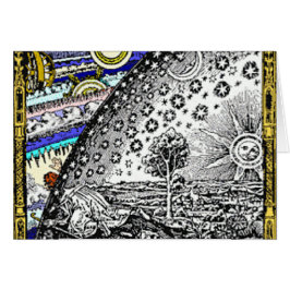 Cartão A lua de Sun da esfera celestial de Intracate