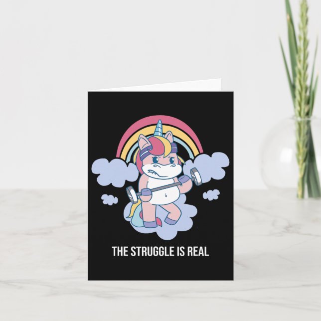 Cartão A Luta É A Verdadeira Mulher, Raparigas Gengivas. (Frente)