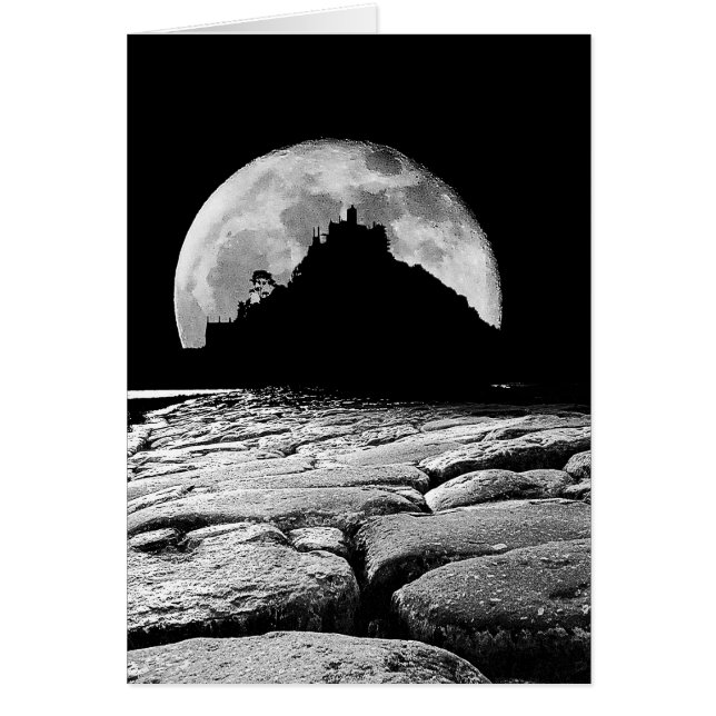 Cartão À luz da lua de prata. (Frente)