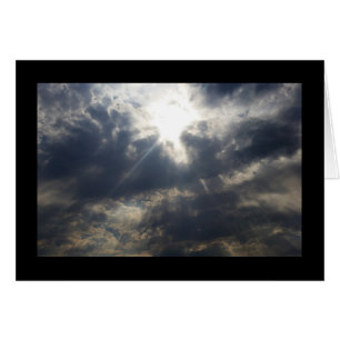 Cartão A Luz de Deus através das Nuvens - Música do Sol. 