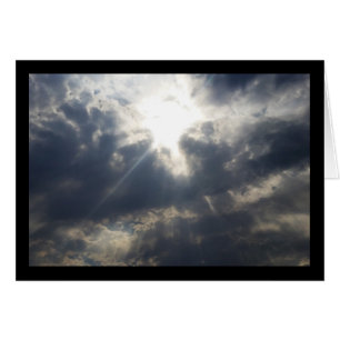 Cartão A Luz de Deus através das Nuvens - Música do Sol. 