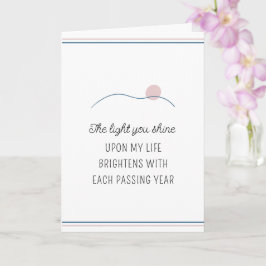 Cartão A Luz Que Você Brilha O Aniversário Motivacional