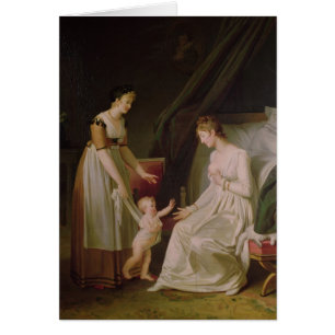 Cartão A mãe amamentando