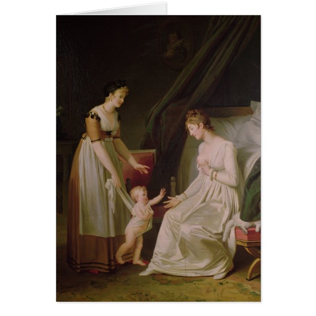 Cartão A mãe amamentando (Frente)