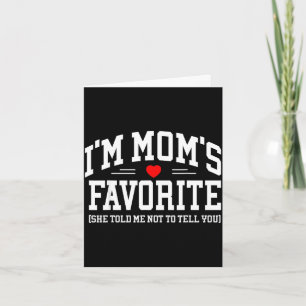 Cartão A mãe da mãe favorita do filho da filha das mães