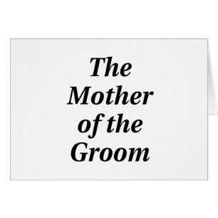 Cartão A mãe do noivo