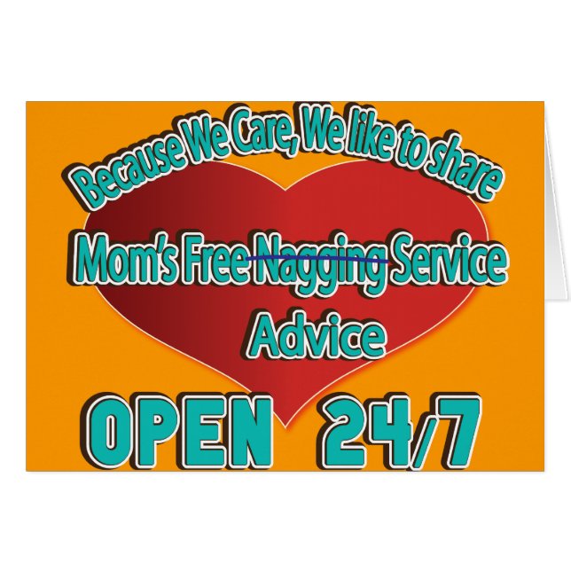 Cartão A mãe livra o conselho (Frente Horizontal)