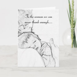 Cartão À Mãe Nascida do Nosso Filho...