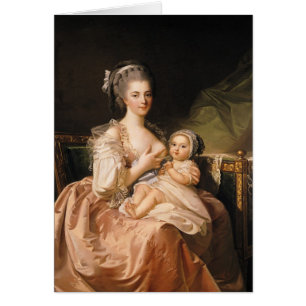 Cartão A mãe nova, c.1770-80
