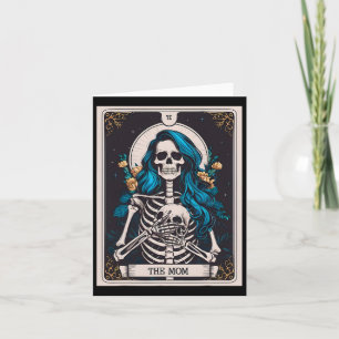 Cartão A Mãe Tarot Card Skeleton Dia de as mães Bruxa Mãe