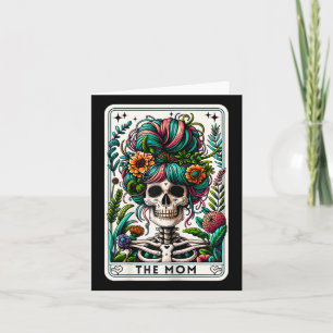 Cartão A Mãe Tarot Card Skeleton Dia de as mães Bruxa Mãe