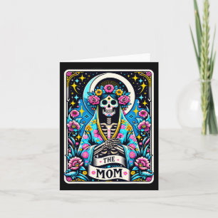 Cartão A Mãe Tarot Card Skeleton Dia de as mães Bruxa Mãe