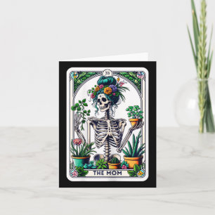 Cartão A Mãe Tarot Card Skeleton Dia de as mães Bruxa Mãe