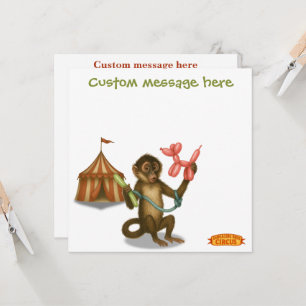 Cartão A mágica do macaco balão de Spike