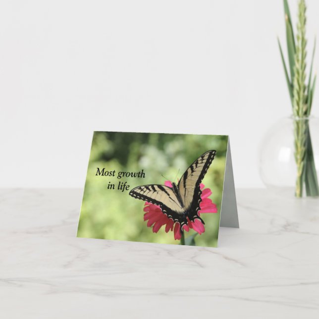 Cartão A maior parte do crescimento vem quando é menos es (Frente)