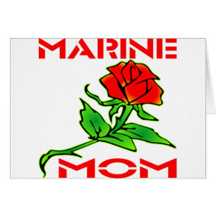 Cartão A mamã marinha do USMC aumentou