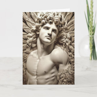 Cartão A Man of Marble Hot Guy Gay Themed Greetings Card