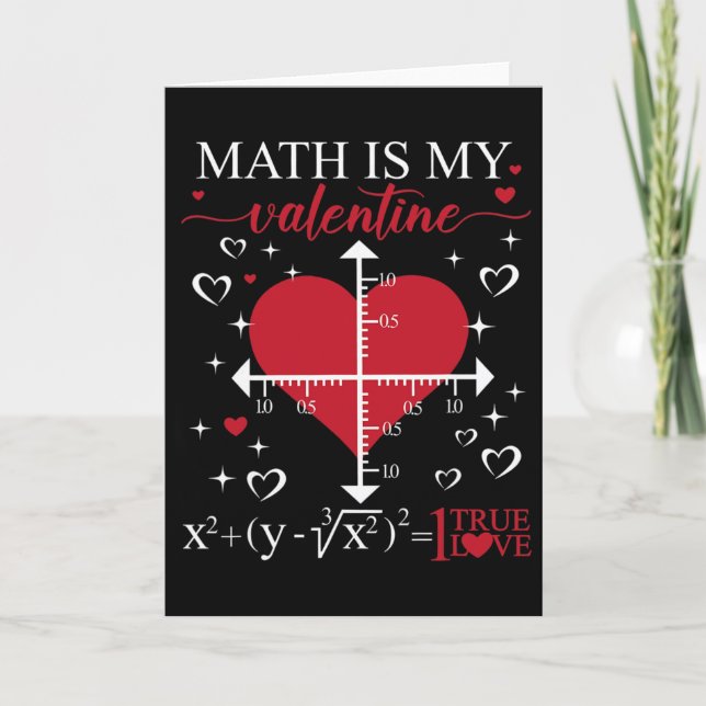 Cartão A Matemática É Meu Namorado Geometria Professor De (Frente)