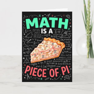 Cartão A Matemática É Um Pedaço De Torta - Dia Do Pi & Am