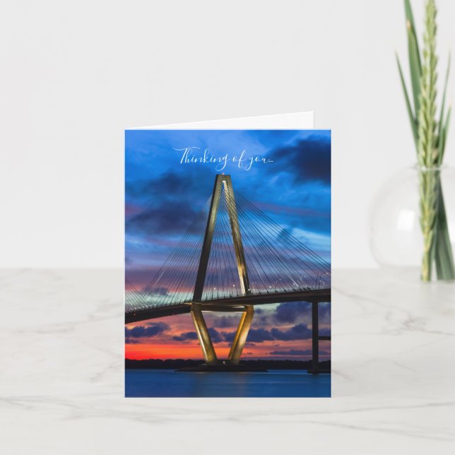 Cartão À Medida Que As Luzes Vêm Pensando Em Você (Frente)