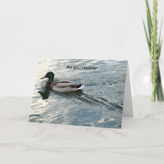 Cartão À medida que você recupera