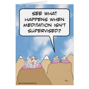 Cartão a meditação dos gurus não é supervisionada