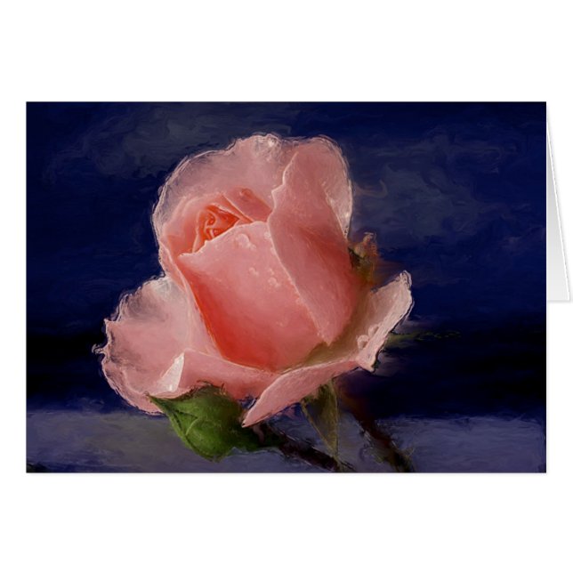 Cartão A meia-noite aumentou (Frente Horizontal)